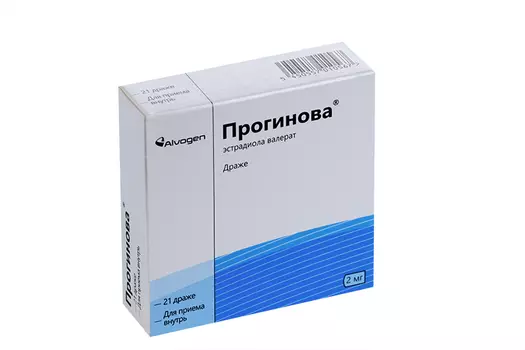 Прогинова 2 мг, 21 шт, драже