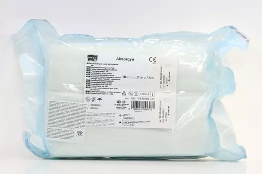 Прокладки Абсоргин стерильные 27см х 7,5см, 10 шт