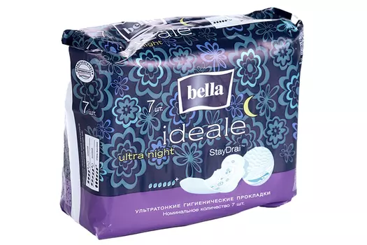 Прокладки Бэлла идеале ультра найт, 7 шт
