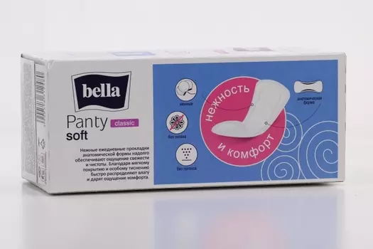 Прокладки Бэлла Панти софт классик ежедн дыш бел линия, 20 шт, белая линия