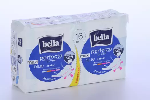 Прокладки Bella Maxi Blue гигиенические ультратонкие, 16 шт