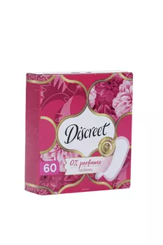 Прокладки DISCREET Normal ежедневные без аромата, 60 шт