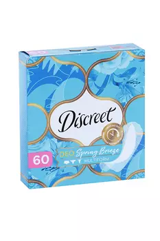 Прокладки Дискрит ежедн Весенний бриз део мультиформ трио, 60 шт