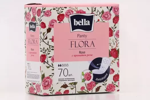 Прокладки ежеднев Белла Панти Флора Роза, 70 шт