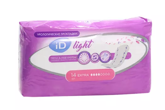 Прокладки ID light урологические extra, 14 шт