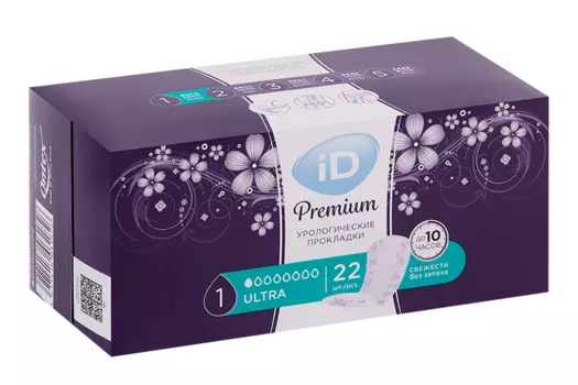 Прокладки ID Premium Ultra уролог, 22 шт