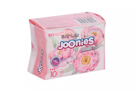 Прокладки Joonies Luxe однораз дневные жен, 10 шт