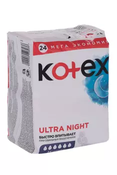 Прокладки Котекс Ультра сетч ночные, 24 шт
