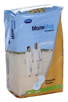 Прокладки МолиМед премиум мини д/жен уролог, 14 шт