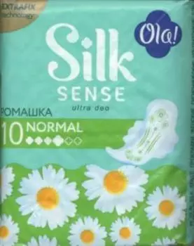 Прокладки Ола Silk Sense ультратонкие нормал Ромашка, 10 шт