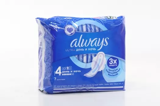 Прокладки Олвейз ультра День и Ночь, 7 шт