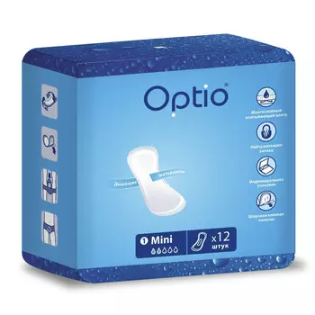 Прокладки Оптио однораз Мини, 12 шт