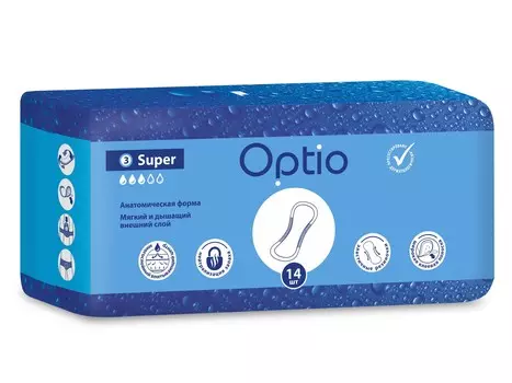 Прокладки Оптио уролог Супер, 14 шт