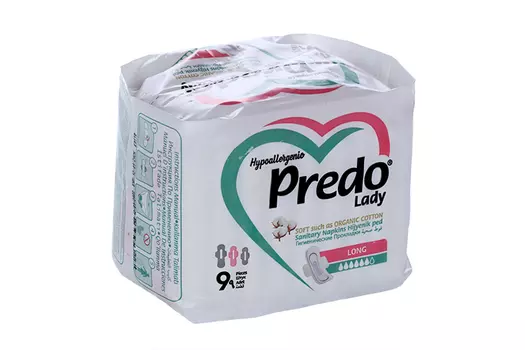 Прокладки PREDO Long гигиенич женск, 9 шт