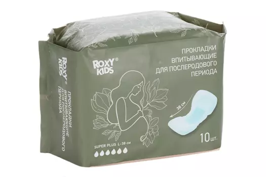 Прокладки Roxy Kids Super Plus послеродовые 38 см, 10 шт