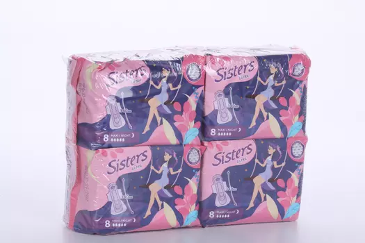 Прокладки Систерс ультра макси/ночные сеточка, 32 шт, (8х4)