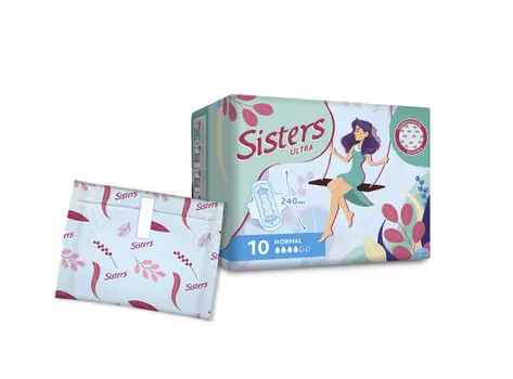 Прокладки Систерс ультра нормал сеточка, 10 шт