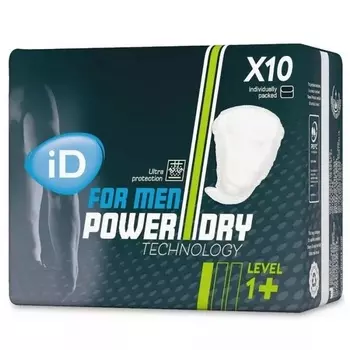 Прокладки урологические iD for Men Level 1+, 10 шт