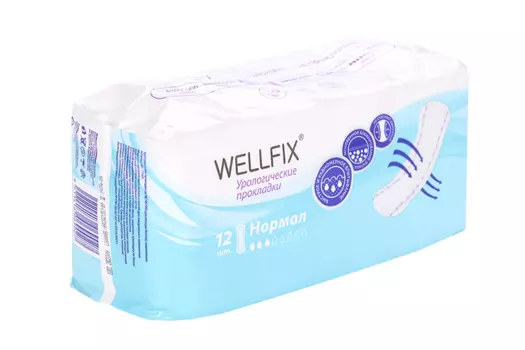 Прокладки Wellfix урологические Нормал, 12 шт