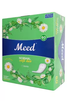 Прокладки женские гигиенические Meed ежедневные целлюлозные Soft deo, 60 шт
