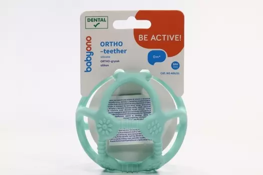 Прорезыватель Бебионо Орто силикон мячик (с 0 мес), темно-розов