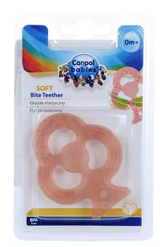 Прорезыватель Canpol babies мягкий/прозрачный Дерево розовый, 9/501