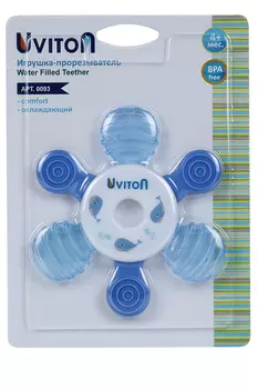 Прорезыватель Ювитон охлаждающий Снежинка синий