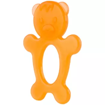 Прорезыватель Кнопа Мишка, оранжевый