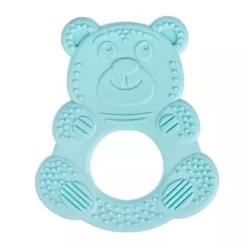 Прорезыватель Кнопа Мишутка, синий