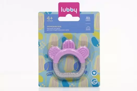 Прорезыватель Лабби с ушками силик 1