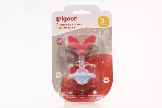 Прорезыватель-погремушка Pigeon Манч тизер (с 3 мес)