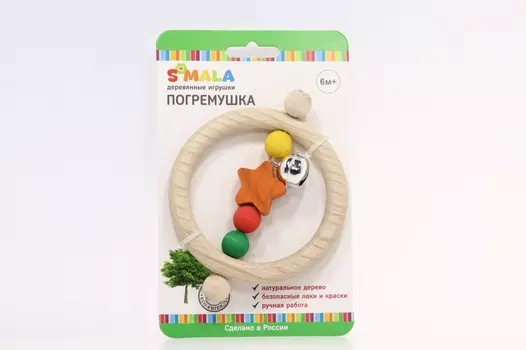 Прорезыватель-погремушка С-мала