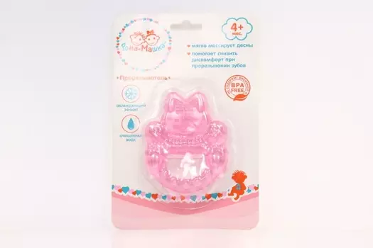Прорезыватель Рома+Машка охлаждающий Кошка (с 4 мес)