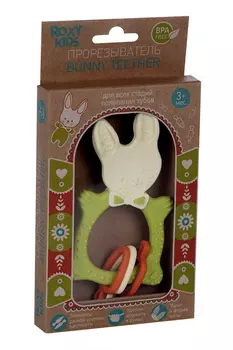 Прорезыватель Рокси Кидс Банни Тизер универс зеленый