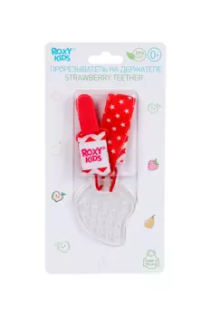Прорезыватель Рокси Кидс на держателе красный