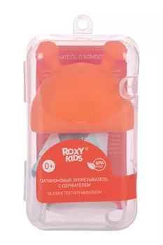 Прорезыватель ROXY KIDS грибок оранжевый д/зубов