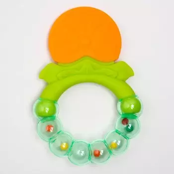 Прорезыватель с погремушкой «Апельсинка»