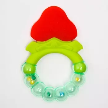 Прорезыватель с погремушкой «Спелая клубника»