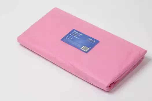 Простыня 70*200 пачка спанбонд 15 Стандарт розовый №10, 10 шт.