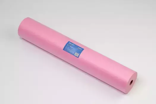 Простыня 70*200 рулон спанбонд 15 Стандарт розовый №100, 100шт.