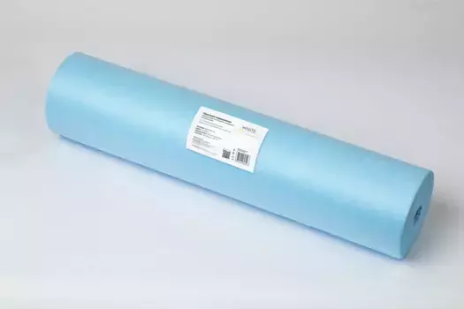 Простыня медицинская 70*80 рулон спанбонд 15 A1 голубой №200