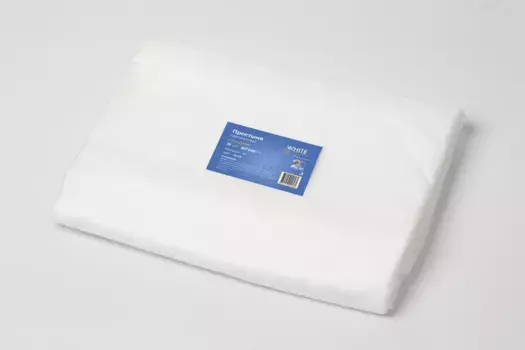 Простыня медицинская 80*200 пачка спанбонд 15 A1 белый №10, 10 шт. РУ