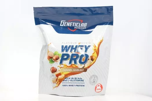 Протеин GENETICLAB Whey Pro (100% WHEY) сывороточный карамель-фундук, 1 000 г