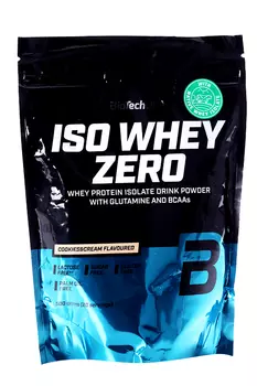 Протеин изолят сывороточный BioTechUSA Iso Whey Zero печенье-сливки, 500 г