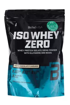 Протеин изолят сывороточный BioTechUSA Iso Whey Zero белый шоколад, 500 г