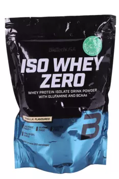 Протеин изолят сывороточный BioTechUSA Iso Whey Zero ваниль, 500 г