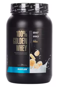 Протеин MAXLER 100% golden whey 2 lb Bananas/Cream, 907 г