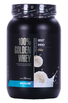 Протеин MAXLER 100% Golden Whey 2 lb Vanilla Ice Cream, 907 г