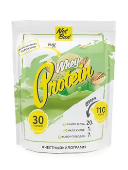 Протеин NotBad сывороточный whey protein фисташковое мороженое, 1 кг