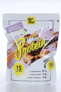 Протеин NotBad сывороточный whey protein миндаль в шоколаде, 450 г